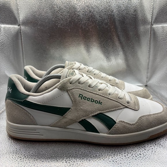 Size 10 Reebok Galaxy 7 Retro White Beige Green Mens Athletic Sneaker Shoes main image 9